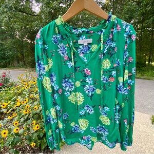 LOFT floral blouse